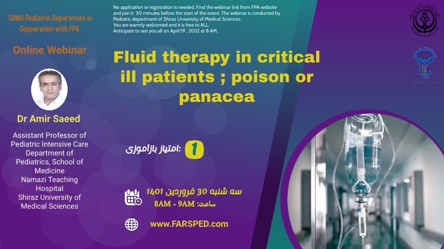 Fluid therapy in critical ill patients ; poison or panacea