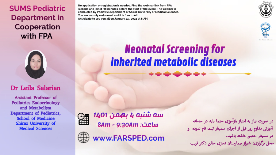 Screening of Neonatal metabolic diseases